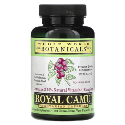 Whole World Botanicals, 로열 카무, 350mg, 베지 캡슐 140정