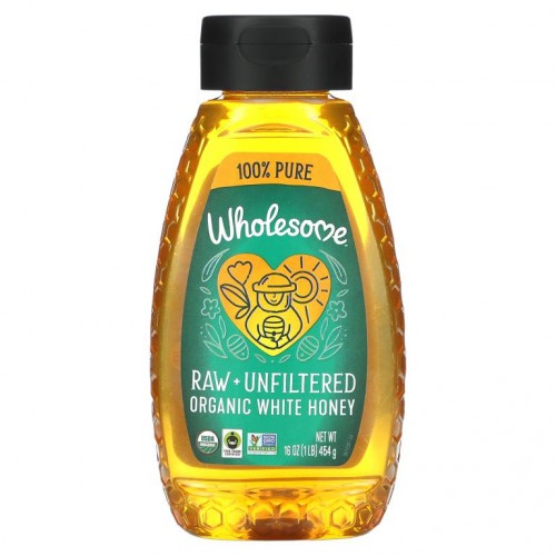 Wholesome Sweeteners, 유기농, 거르지 않은 생 백밀, 16 oz (454 g)