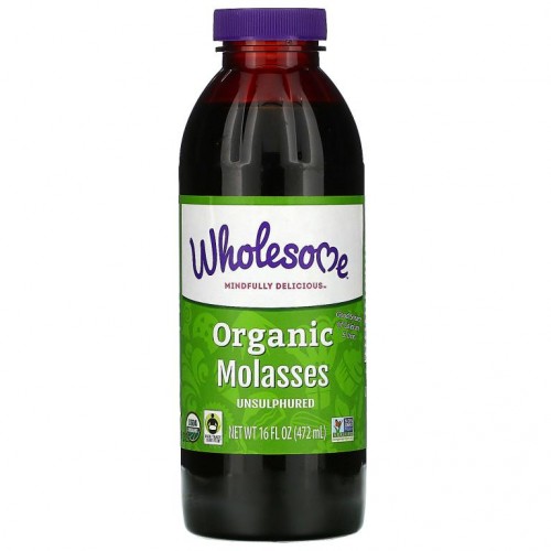 Wholesome Sweeteners, 유기농 당밀, 탈황, 472ml(16fl oz)
