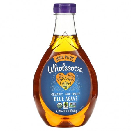 Wholesome Sweeteners, 유기농 블루 아가베, 44 oz (1.25 kg)