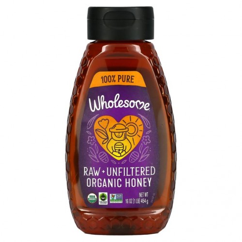 Wholesome Sweeteners, 유기농 무가공 무여과 꿀, 454g(16oz)