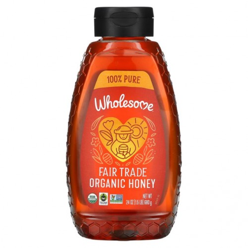 Wholesome Sweeteners, 공정 무역 유기농 꿀, 680g(24oz)