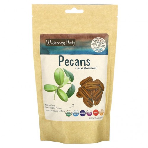 Wilderness Poets, 유기농 피칸, 226.8g(8oz)