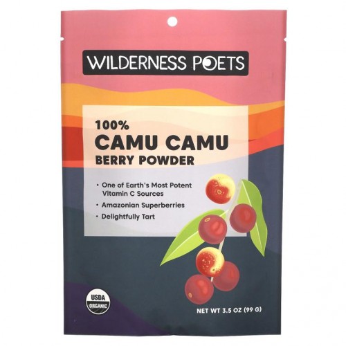 Wilderness Poets, 카무카무 베리 분말, 99g(3.5oz)