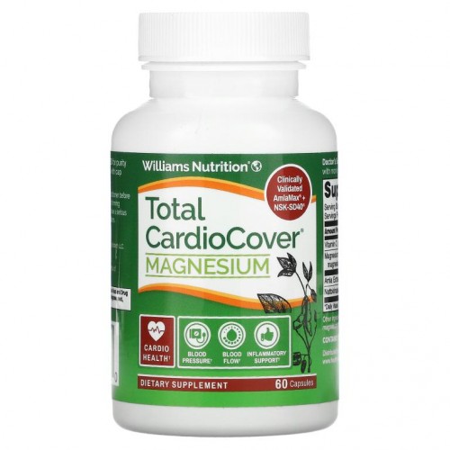 Williams Nutrition, Total CardioCover 및 마그네슘, 캡슐 60정