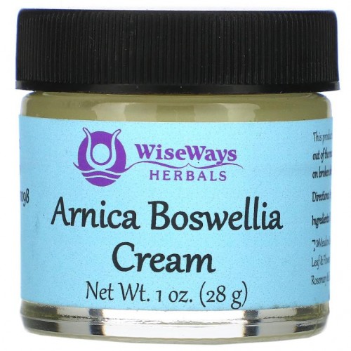 WiseWays Herbals, 아르니카 보스웰리아 크림, 28g(1oz)