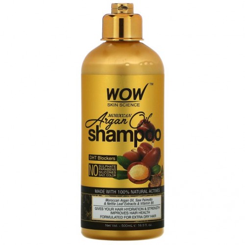 Wow Skin Science, 모로코 아르간 오일, 샴푸, 200ml(16.9fl oz)