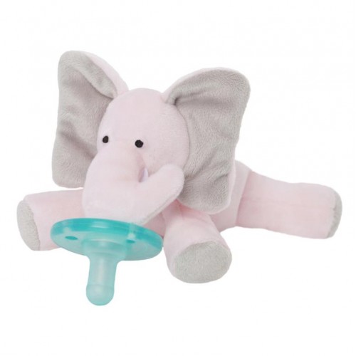 WubbaNub, Infant Pacifier, Pink Elephant, 0-6 Months, 1 Pacifier