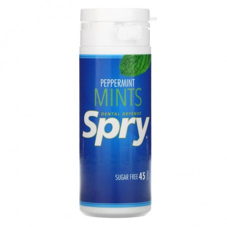 Xlear, Dental Defense Spry 민트, 페퍼민트, 45개