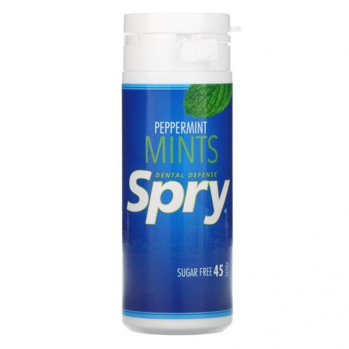 Xlear, Dental Defense Spry 민트, 페퍼민트, 45개