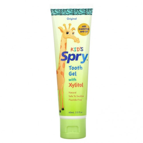 Xlear, 어린이용 Spry, 자일리톨 함유 치아 젤, 오리지널, 60ml(2fl oz)