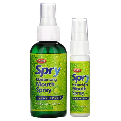 Xlear, Spry, 보습 구강 스프레이, 2팩, 134ml(4.5fl oz)