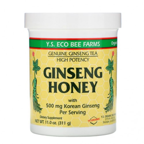 Y.S. Eco Bee Farms, 인삼 꿀, 11.0 온스 (311 g)
