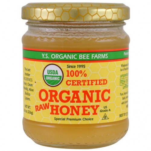 Y.S. Eco Bee Farms, 100% 유기농 인증 천연 꿀, 8.0 oz (226 g)