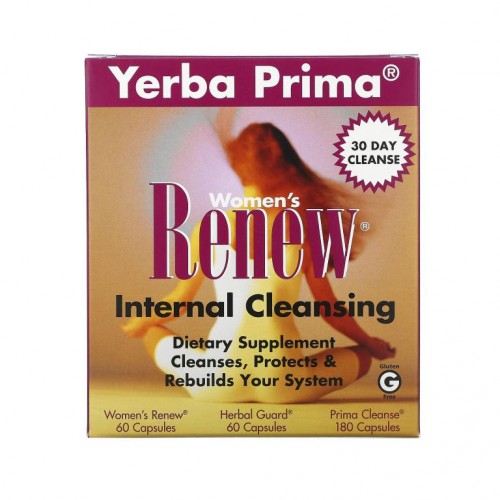 Yerba Prima, 여성들의 리뉴 인터널 클렌징, 3 부분 프로그램