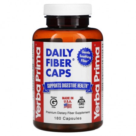 Yerba Prima, Daily Fiber 캡슐, 캡슐 180정