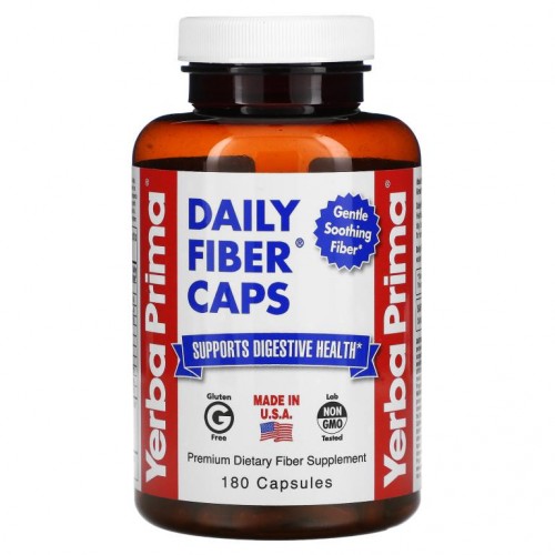 Yerba Prima, Daily Fiber 캡슐, 캡슐 180정