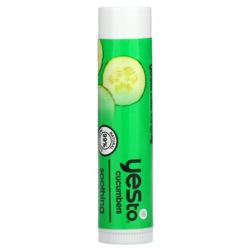 Yes To, 수딩 립밤, 오이, 4.25g(0.15oz)