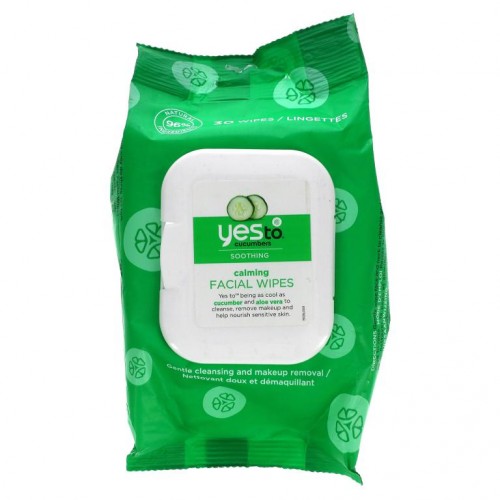 Yes To, Calming Facial Wipes, Cucumbers, 30 Wipes