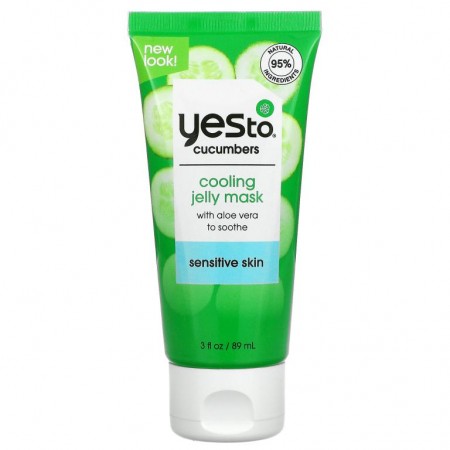 Yes To, Cucumbers, Cooling Jelly Mask, 3 fl oz (89 ml)