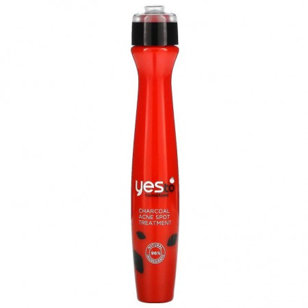 Yes To, Detoxifying Charcoal Acne Spot Treatment, Tomatoes, 0.5 fl oz (15 ml)