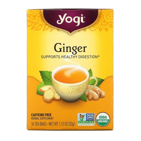 Yogi Tea, 유기농 생강, 티백 16개입, 32g(1.12oz)