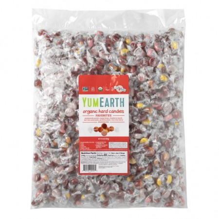 YumEarth, 유기농 하드 캔디, 다채로운 맛, 1,928g(68oz)