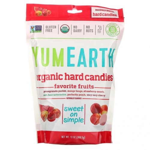 YumEarth, 유기농 하드 캔디, 종합 과일 맛, 368.5g(13oz)