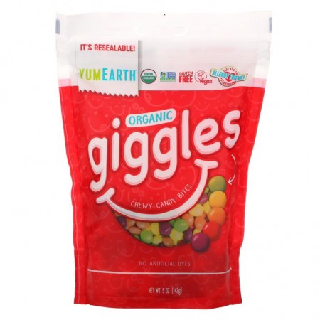YumEarth, 유기농 Giggles, 142g(5oz)
