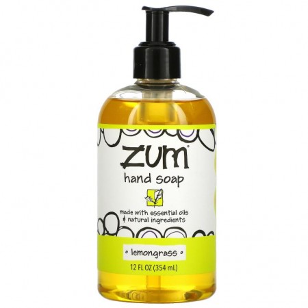 ZUM, 줌 손 비누, 레몬 그라스, 12 fl oz (354 ml)