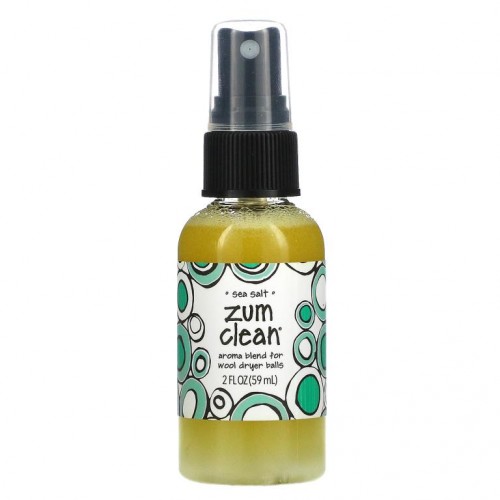 ZUM, Zum Clean, Aroma Blend For Wool Dryer Balls, Sea Salt, 2 fl oz (59 ml)
