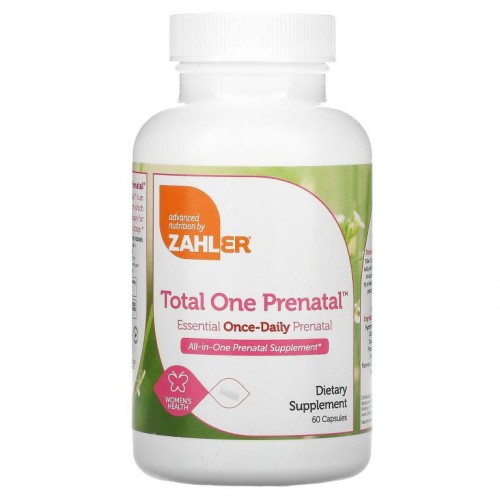 Zahler, Total One Prenatal, 필수 1일 1회 임산부용, 캡슐 60개