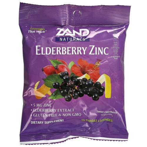 Zand, 엘더베리 아연, 스위트 엘더베리, 사탕 정제 15정
