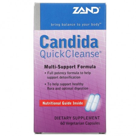 Zand, Candida Quick Cleanse, 베지 캡슐 60정