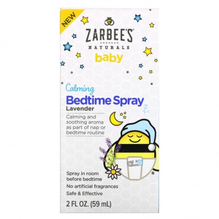 Zarbee's, 아기용, 카밍 베드타임 스프레이, 라벤더, 59ml(2fl oz)