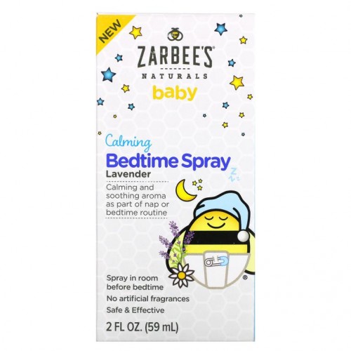 Zarbee's, 아기용, 카밍 베드타임 스프레이, 라벤더, 59ml(2fl oz)