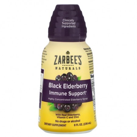 Zarbee's, 블랙 엘더베리 면역 지원, 236ml(8fl oz)