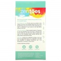 ZenToes, Fuzzy Gel Heel Socks, Fuzzy Blue, 1 Pair