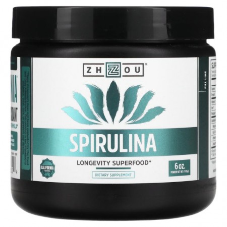 Zhou Nutrition, 스피룰리나, 장수를 위한 슈퍼 푸드, 170g(6oz)