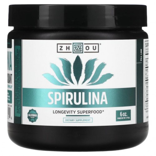 Zhou Nutrition, 스피룰리나, 장수를 위한 슈퍼 푸드, 170g(6oz)