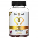 Zhou Nutrition, K2 + D3, 딸기, 구미젤리 60개
