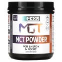 Zhou Nutrition, MCT 파우더 위드 프리바이오틱 파이버 , 14.5 oz (411 g)