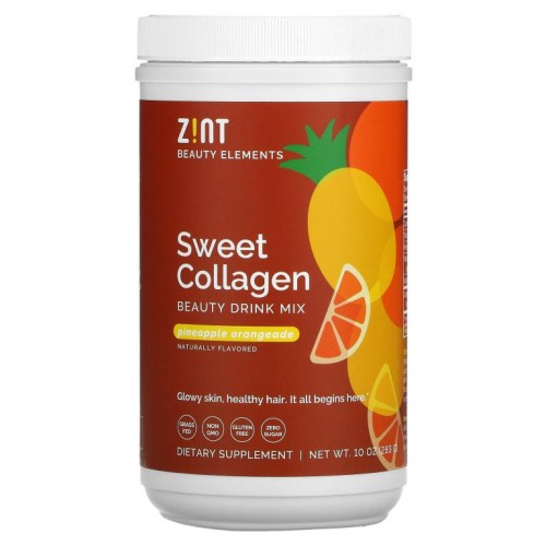 Zint, 스위트 콜라겐, 파인애플 오렌지에이드, 283g(10oz)