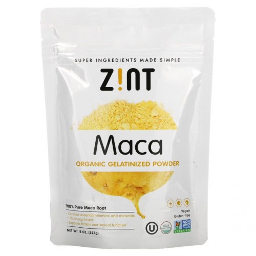 Zint, 마카, 유기농 젤라틴 파우더, 8 oz (227 g)