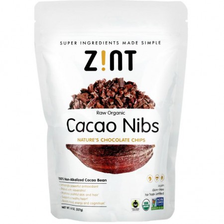 Zint, 무가공 유기농 카카오닙스, 227g(8oz)