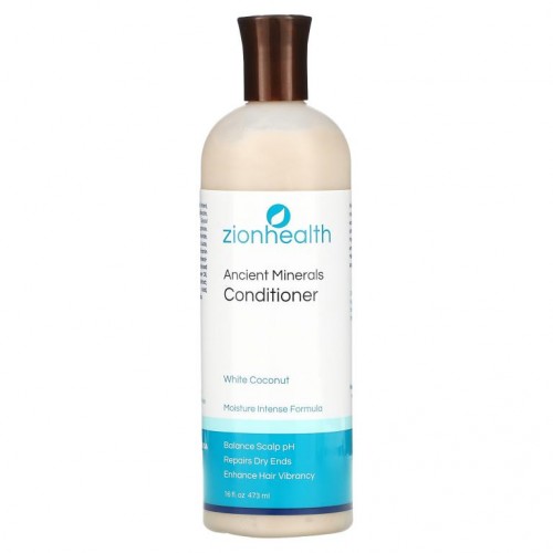 Zion Health, 아다마, 고대 미네랄 컨디셔너, 화이트 코코넛, 16 액량 온스 (473 ml)