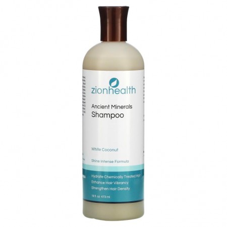 Zion Health, 아다마, 고대 미네랄 샴푸, 화이트 코코넛, 16 fl oz (473 ml)
