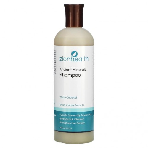 Zion Health, 아다마, 고대 미네랄 샴푸, 화이트 코코넛, 16 fl oz (473 ml)