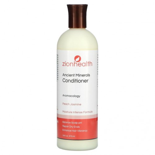 Zion Health, Adama, 고대 미네럴 컨디셔너, 복숭아 자스민, 16 fl oz (473 ml)