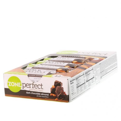 ZonePerfect, 뉴트리션 바, 다크 초콜릿 아몬드, 바 12개입, 각 1.58 oz (45 g)